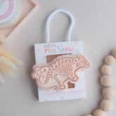 Play Sense // Eco Playdough Stamp Green - Dino Stegosaurus Bones